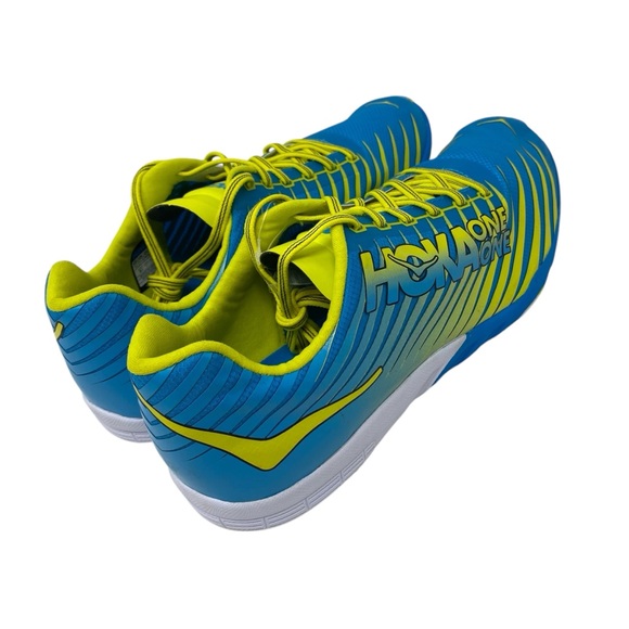 Hoka One One Evo‎ XC Spikes Men’s Size 12 Track Cross Country Blue Citrus Yellow - Picture 3 of 10